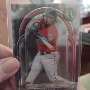 Jose Ramirez Cleveland Guardians Trading Card.